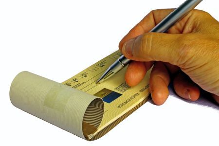 writing check
