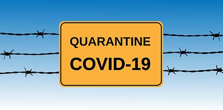 Quarantine COVID-19 sign