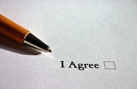 I agree with checkbox