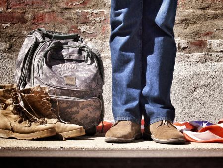 veteran's feet