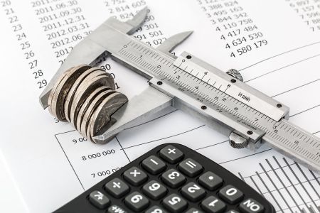 calculator and money