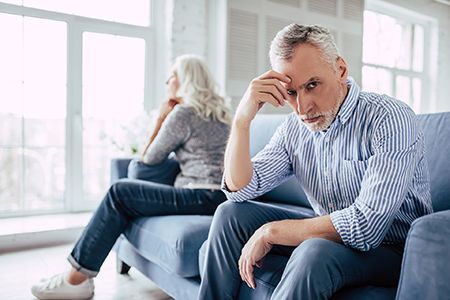 grey divorce couple