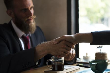 Professional handshake