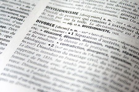 divorce in the dictionary