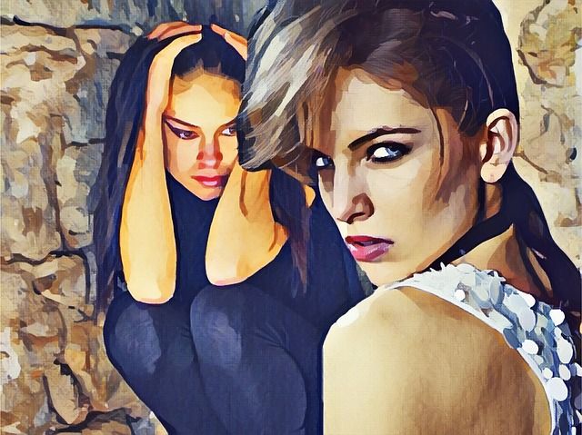 painting of girls