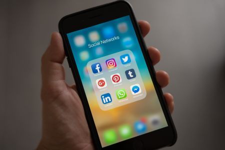 Social media on phone