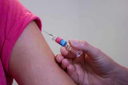 child getting vaccinated